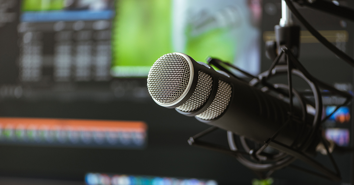 Podcast studio hero banner