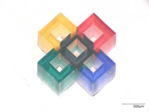 colored square microstructures