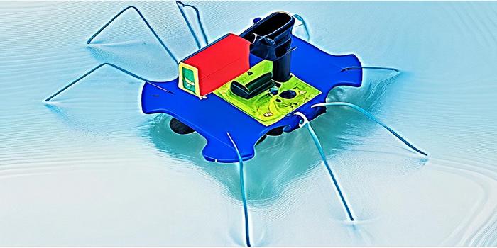 Aquatic water-skimming robot