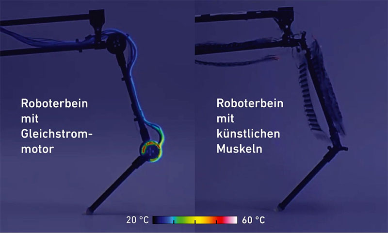 infrared image of robotic leg designs