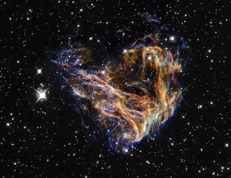 This image shows a supernova remnant thought to have created a magnetar