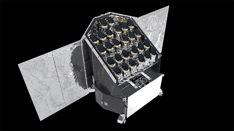 An artist's impression of the European Space Agency's PLATO spacecraft