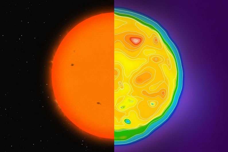 A star’s temperature is far from uniform; it varies both across the star’s surface and over time